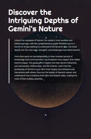 The Ultimate Guide to Gemini Book Back Cover