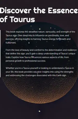 The Ultimate Guide to Taurus Book Back Cover